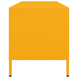 Szafka RTV, żółta, 135x39x43,5 cm, stal walcowana na zimno
