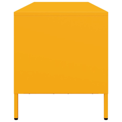 Szafka RTV, żółta, 135x39x43,5 cm, stal walcowana na zimno