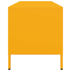 Szafka RTV, żółta, 135x39x43,5 cm, stal walcowana na zimno