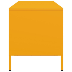 Szafka RTV, musztardowa, 68x39x43,5 cm, stal walcowana na zimno