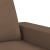 3-osobowa sofa z podnóżkiem, brązowy, 180 cm, tkaniną