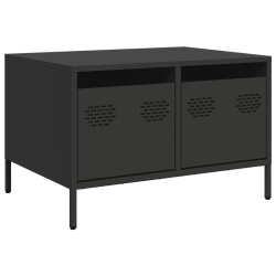 Szafka RTV, czarna, 68x50x43,5 cm, stal walcowana na zimno