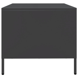 Szafka RTV, czarna, 68x50x43,5 cm, stal walcowana na zimno