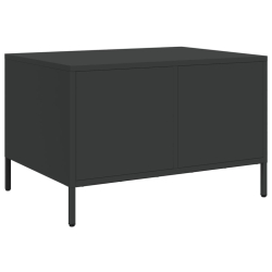 Szafka RTV, czarna, 68x50x43,5 cm, stal walcowana na zimno