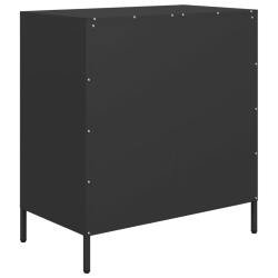 Szafka, czarna, 68x39x73,5 cm, stal walcowana na zimno