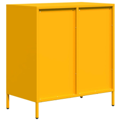 Szafka, musztardowa, 68x39x73,5 cm, stal walcowana na zimno