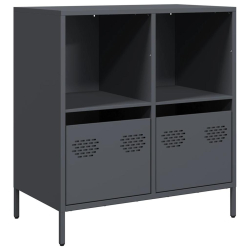 Szafka, antracytowa, 68x39x73,5 cm, stal walcowana na zimno