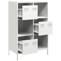 Szafka, biała, 68x39x103,5 cm, stal