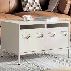 Szafka RTV, biała, 68x50x43,5 cm, stal walcowana na zimno