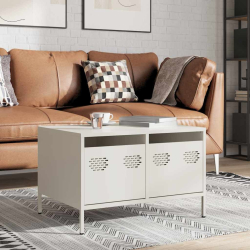 Szafka RTV, biała, 68x50x43,5 cm, stal walcowana na zimno