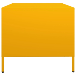 Szafka RTV, musztardowa, 68x50x43,5 cm, stal walcowana na zimno