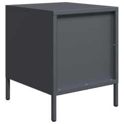 Szafka nocna, antracytowa, 35x39x43,5 cm, stal