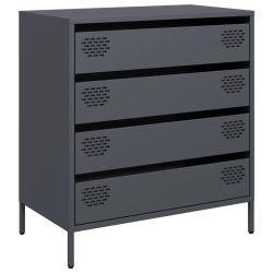 Szafka, antracytowa, 68x39x73,5 cm, stal walcowana na zimno