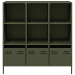 Szafka, oliwkowa, 101,5x39x103,5 cm, stal