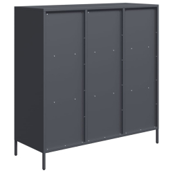 Szafka, antracytowa, 101,5x39x103,5 cm, stal