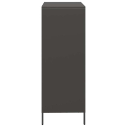 Szafka, czarna, 39x35x103,5 cm, stal