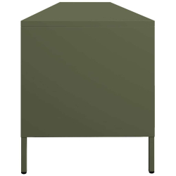 Szafka RTV, oliwkowa, 202x39x43,5 cm, stal walcowana na zimno
