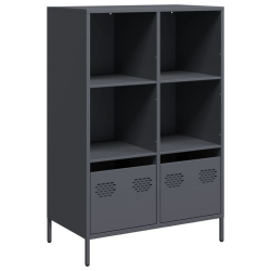 Szafka, antracytowa, 68x39x103,5 cm, stal
