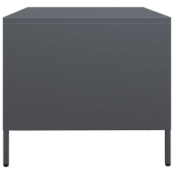Szafka RTV, czarna, 68x50x43,5 cm, stal walcowana na zimno