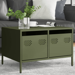 Szafka RTV, oliwkowa, 68x50x43,5 cm, stal walcowana na zimno