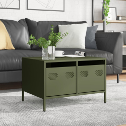 Szafka RTV, oliwkowa, 68x50x43,5 cm, stal walcowana na zimno