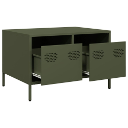Szafka RTV, oliwkowa, 68x50x43,5 cm, stal walcowana na zimno