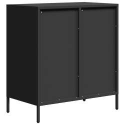 Szafka, czarna, 68x39x73,5 cm, stal walcowana na zimno
