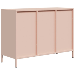 Szafka, różowa, 101,5x39x73,5 cm, stal walcowana na zimno