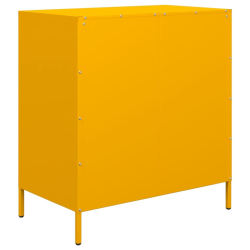 Szafka, musztardowa, 68x39x73,5 cm, stal walcowana na zimno