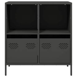 Szafka, czarna, 68x39x73,5 cm, stal walcowana na zimno