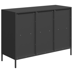 Szafka, czarna, 101,5x39x73,5 cm, stal walcowana na zimno