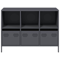 Szafka, antracytowa, 101,5x39x73,5 cm, stal walcowana na zimno