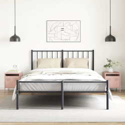 Szafki nocne, 2 szt., różowe, 35x39x43,5 cm, stal