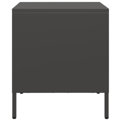 Szafki nocne, 2 szt., czarne, 35x39x43,5 cm, stal
