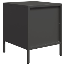 Szafki nocne, 2 szt., czarne, 35x39x43,5 cm, stal