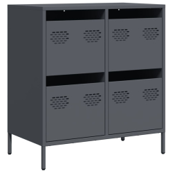 Szafka, antracytowa, 68x39x73,5 cm, stal walcowana na zimno