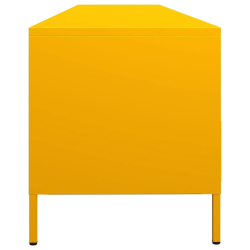 Szafka RTV, żółta, 202x39x43,5 cm, stal walcowana na zimno