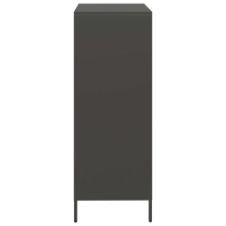 Szafka, czarna, 68x39x103,5 cm, stal
