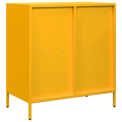 Szafka, musztardowa, 68x39x73,5 cm, stal walcowana na zimno