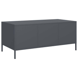 Stolik kawowy, antracyt, 101,5x50x43,5 cm, stal