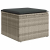 2-cz sofa ogrodowa z poduszkami, jasnoszary, rattan PE i akacja