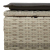 2-cz sofa ogrodowa z poduszkami, jasnoszary, rattan PE i akacja