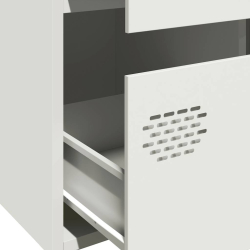 Szafka, biała, 68x39x101,5 cm, stal