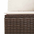4-cz sofa ogrodowa z poduszkami, brązowy rattan PE i akacja