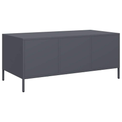 Stolik kawowy, antracyt, 101,5x50x43,5 cm, stal