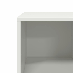 Stolik kawowy, biały, 101,5x50x43,5 cm, stal walcowana na zimno