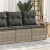 4-cz. sofa ogrodowa z poduszkami, szary, rattan PE i akacja