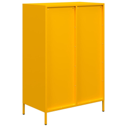 Szafka, musztardowa, 68x39x101,5 cm, stal