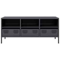 Szafka RTV, antracyt, 101,5x39x43,5 cm, stal walcowana na zimno