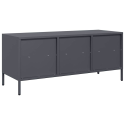 Szafka RTV, antracyt, 101,5x39x43,5 cm, stal walcowana na zimno
